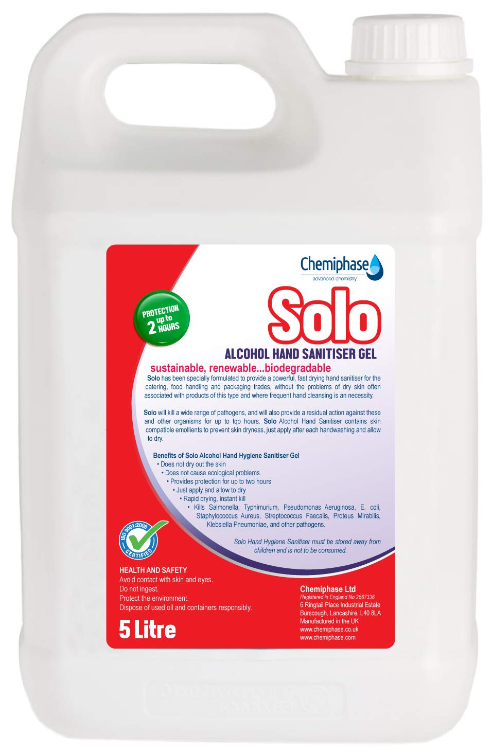 Senses Alcohol Free Hand Sanitizer 5 Litres