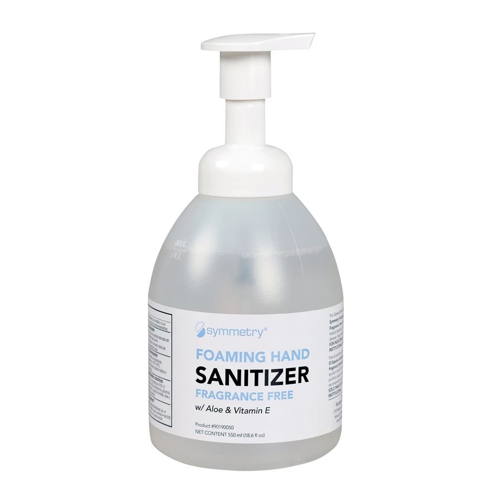 Symmetry Fragrance Free Foaming Hand Sanitiser Pack Of 12 550ml