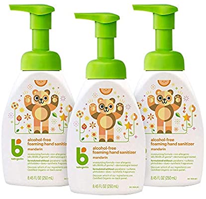 Babyganics Alcohol Free Foaming Hand Sanitizer Pump Bottle