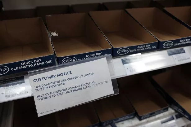 Hardly Any Hand Sanitiser On Shelves As Online Prices Rocket To