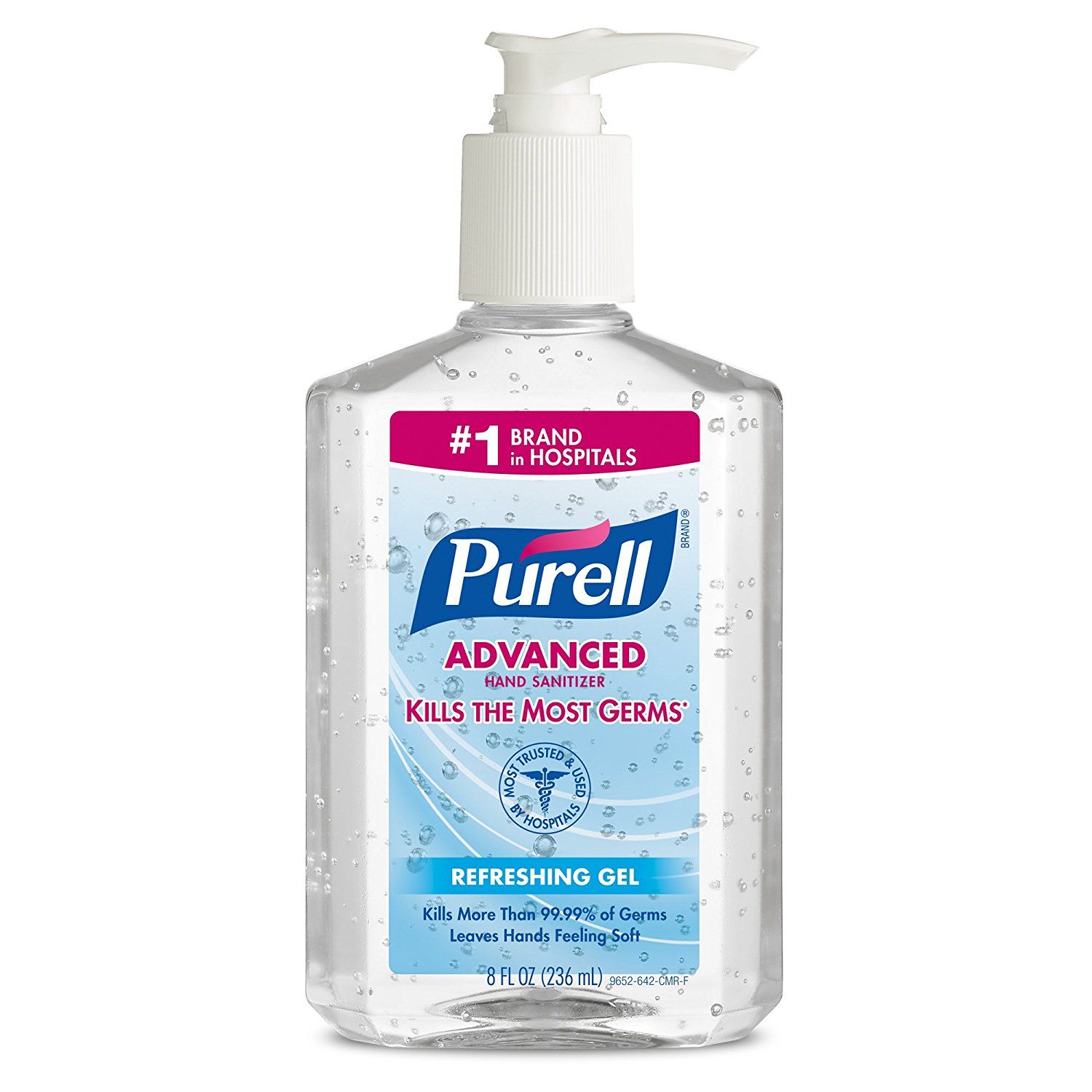 Purell Advanced Hand Sanitizer Green Certified Gel Pump Bottle
